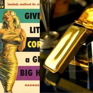 ♥️ Gold Bar Bottle Opener (24k Gold Plated),heavy. Made in Germany, ca 1960s